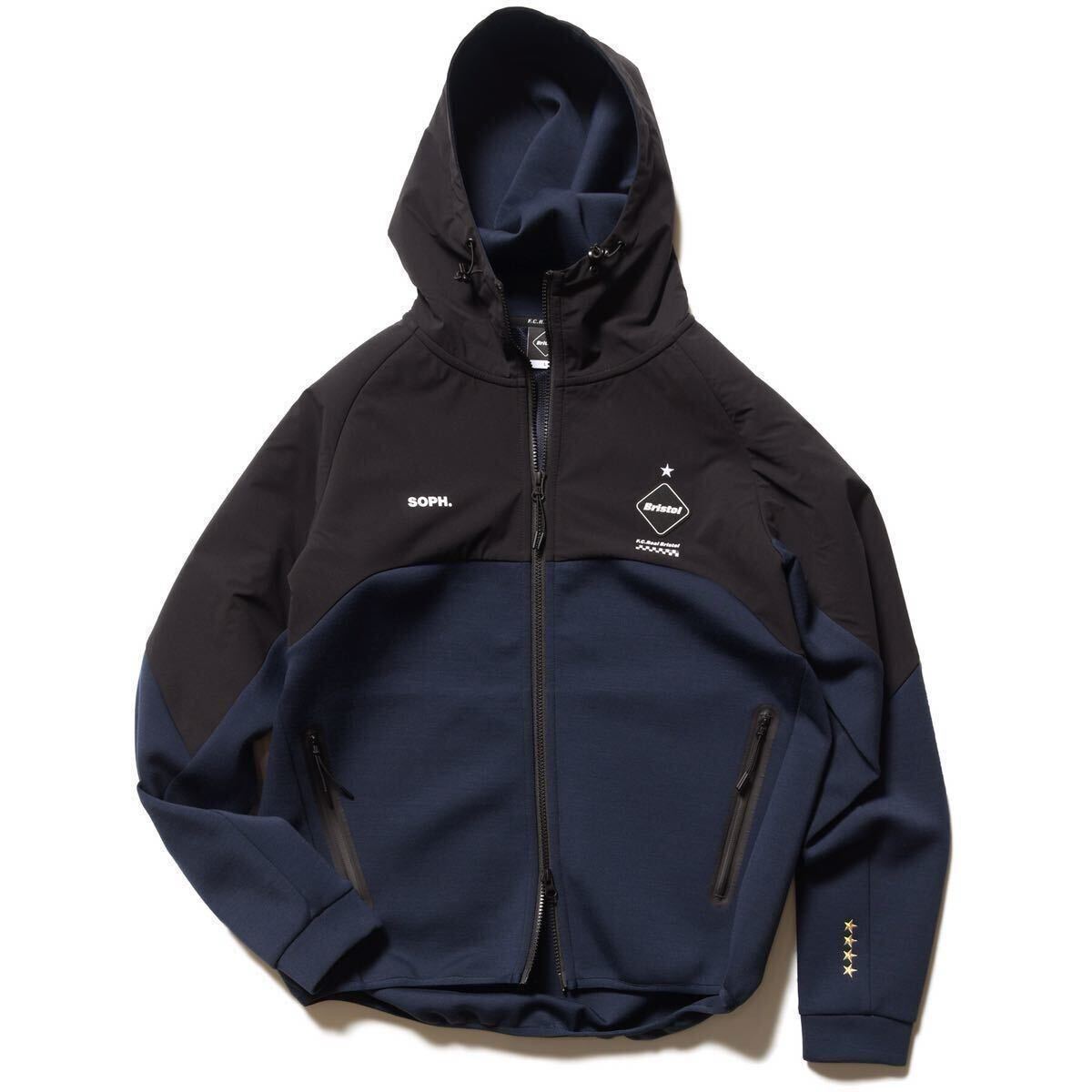 【良品】 FCRB f.c real bristol エフシーレアルブリストル SOPHNET ソフネット VENTILATION HOODIE フーディー ブルゾン スウェット NAVY拍卖