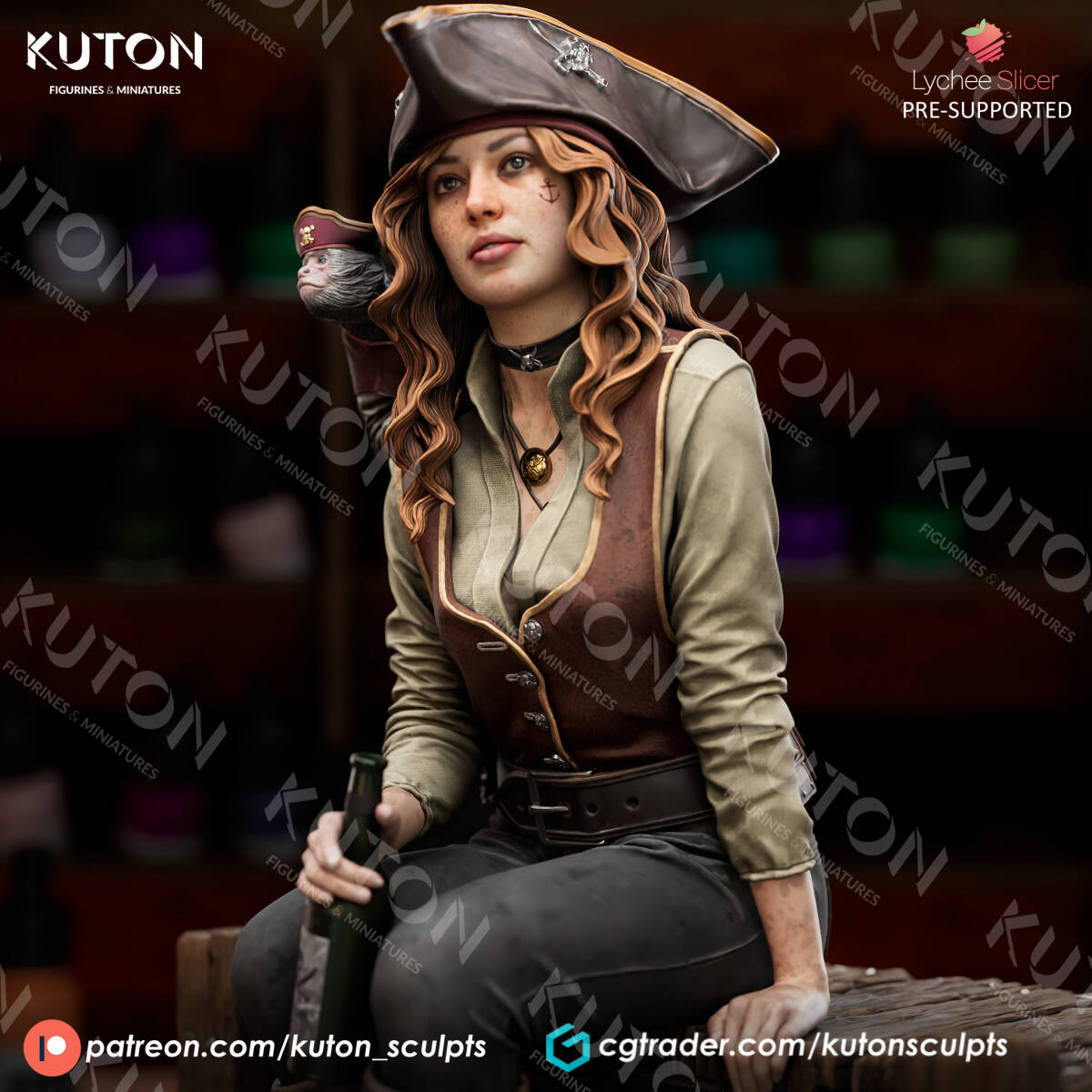 Kuton Sculpt Ktn-240201 Captain Lyra 1/10 3Dプリント フィギュア 正規品拍卖