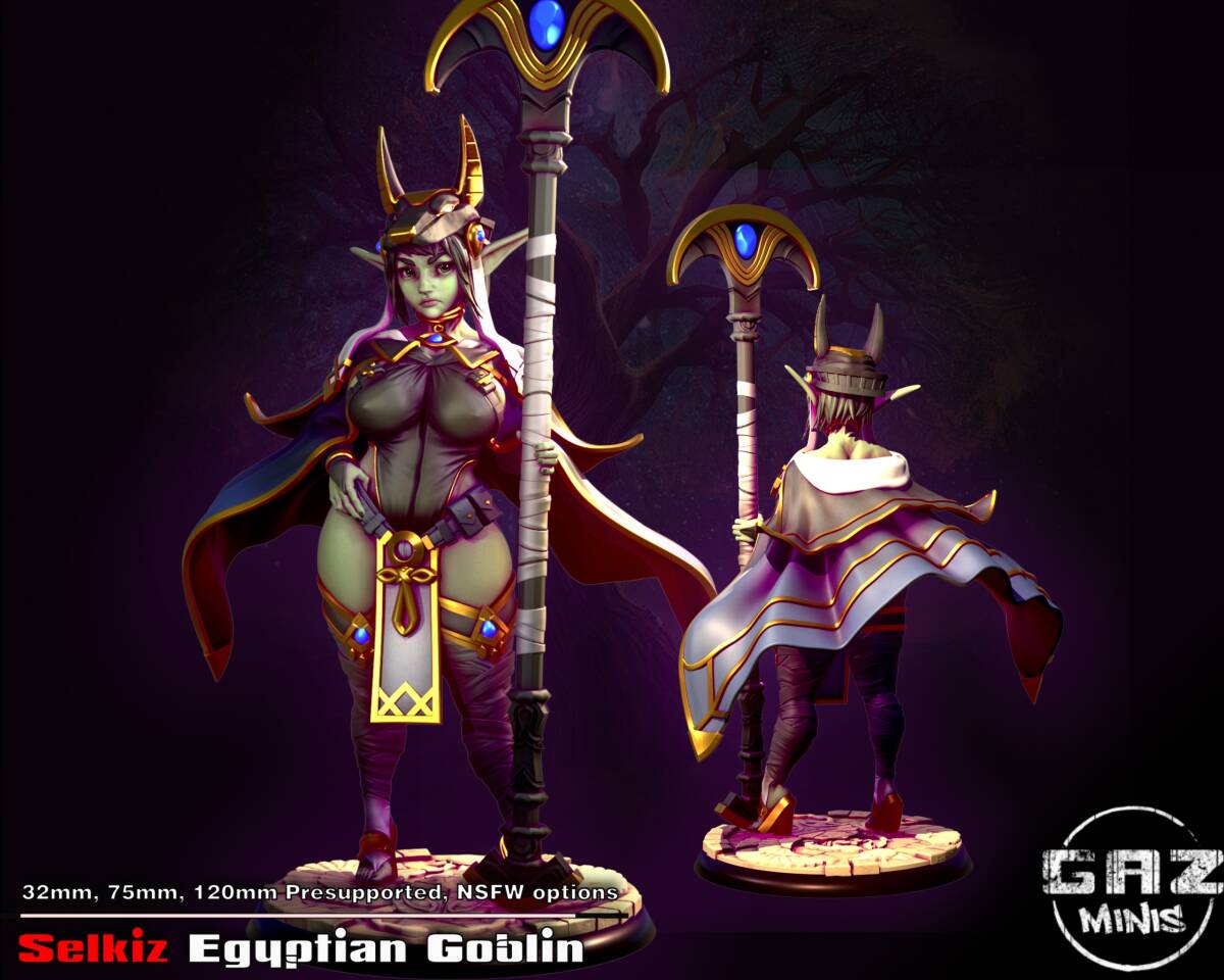 Gaz Minis | selkiz egyptian goblin 75mm | 3Dプリント フィギュア 正規品拍卖