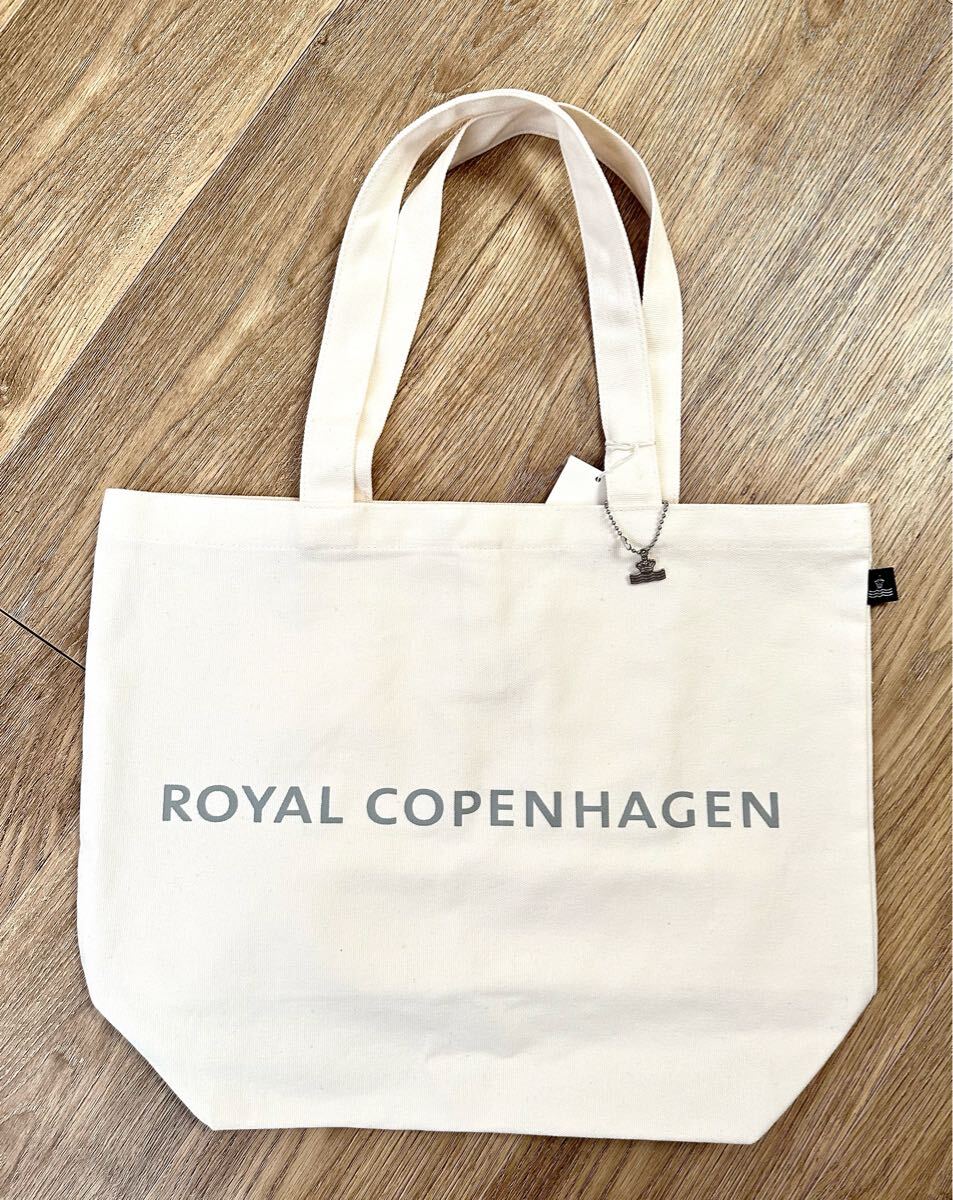 難あり タグ付き ロイヤルコペンハーゲン チャーム付き トートーバッグ ROYAL COPENHAGEN 拍卖