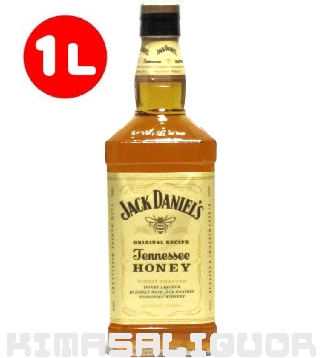 ジャックダニエル ハニーリキュール 並行品 35度 1000ml (1L) ※ラベルにダメージがあります拍卖