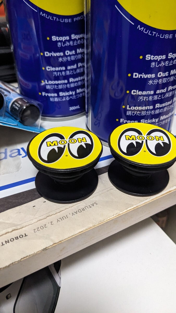 2個セット ムーンアイズ 携帯アクセサリー ポップソケット スマホ アメリカ雑貨 iPhone アンドロイド ローライダー アメ車 USDM 拍卖