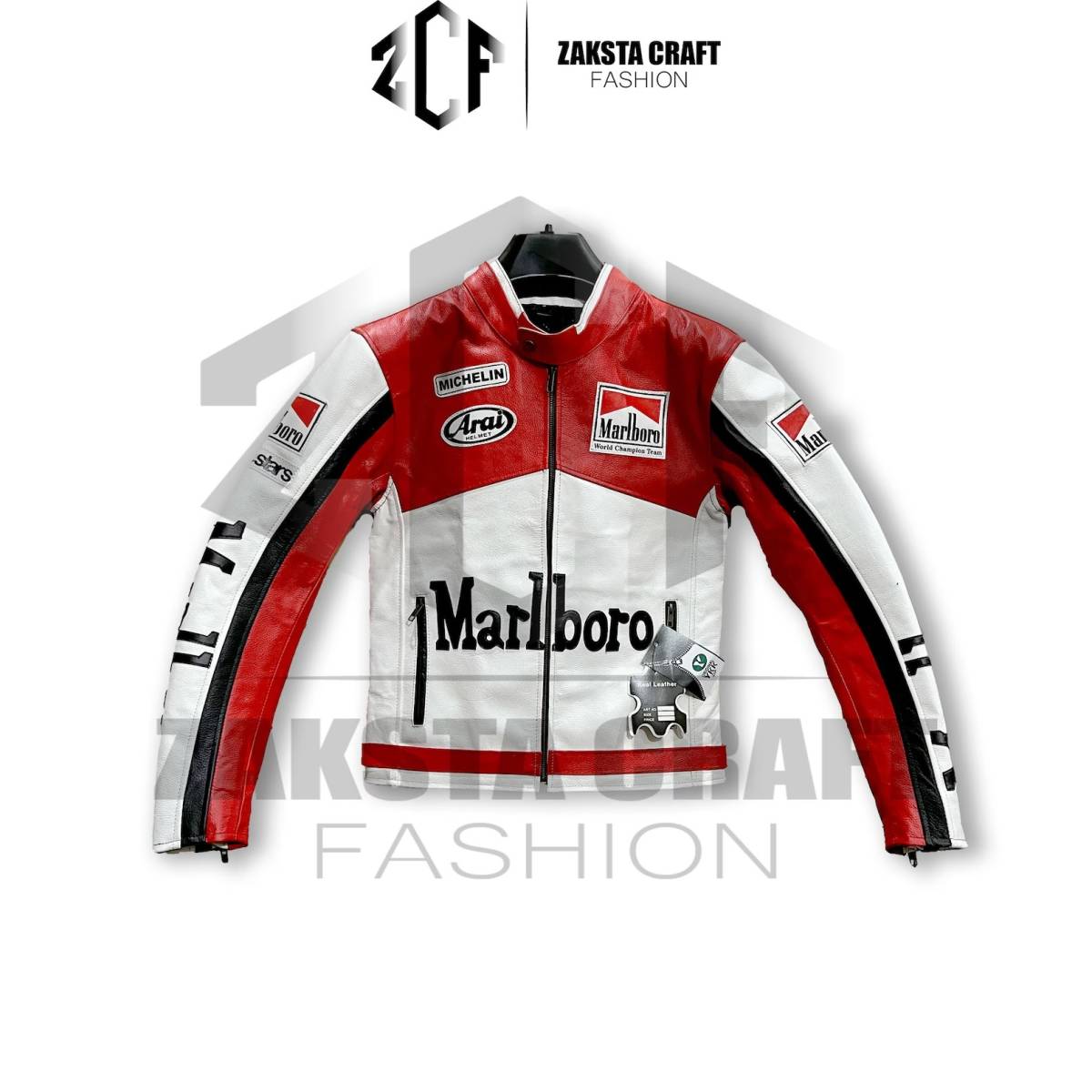 海外 送料込み 高品質 マルボロ Marlboro レーシングレザージャケット 本革 サイズ各種 レプリカ 4拍卖