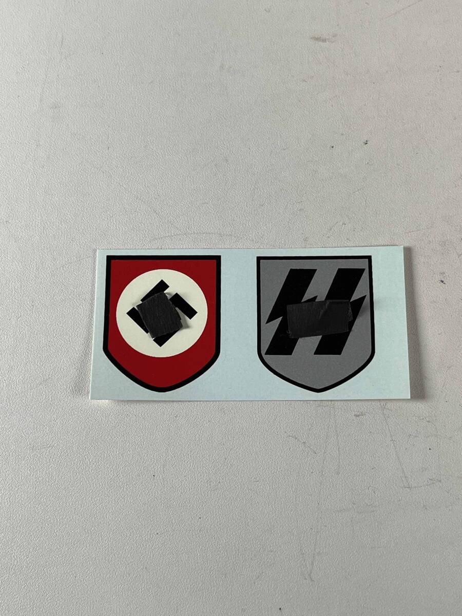 レプリカ ドイツ軍 第二次世界大戦 ヘルメット デカール 国防軍 親衛隊 など 複数種類 中古品 C拍卖