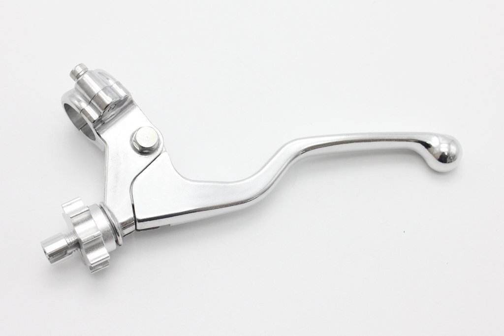 送料格安 KX125 KX250F KX450F KLX450R クラッチレバー/クラッチホルダー セット 銀 ワイヤー式 KX65 KX80 KX85 KX100 KX250 KX500拍卖