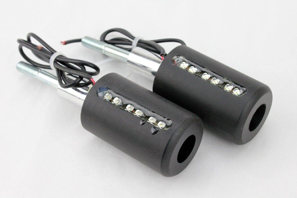 LED付 エンジンガード 黒 フレームスライダーXJR400 XJR1300 FZ-1 SRX600 SR400 FZ400 ドラッグスター400 V-MAX クラッシュ 青ポジション拍卖