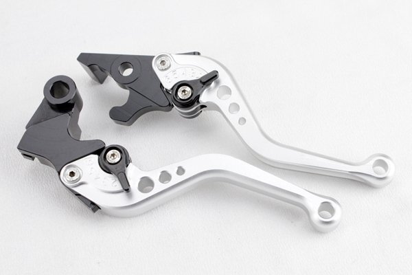 YZF-R25 YZF-R3 ブレーキレバー クラッチレバーセット ショートレバー 銀/黒 MT-25 MT-3 YAMAHA ヤマハ拍卖