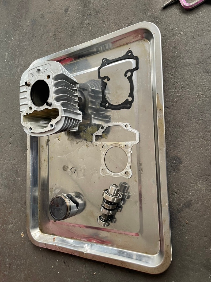 スーパーカブ110用 クリッピングポイント 125ccボアアップキット ja59用純正カム付き 6000km走行拍卖