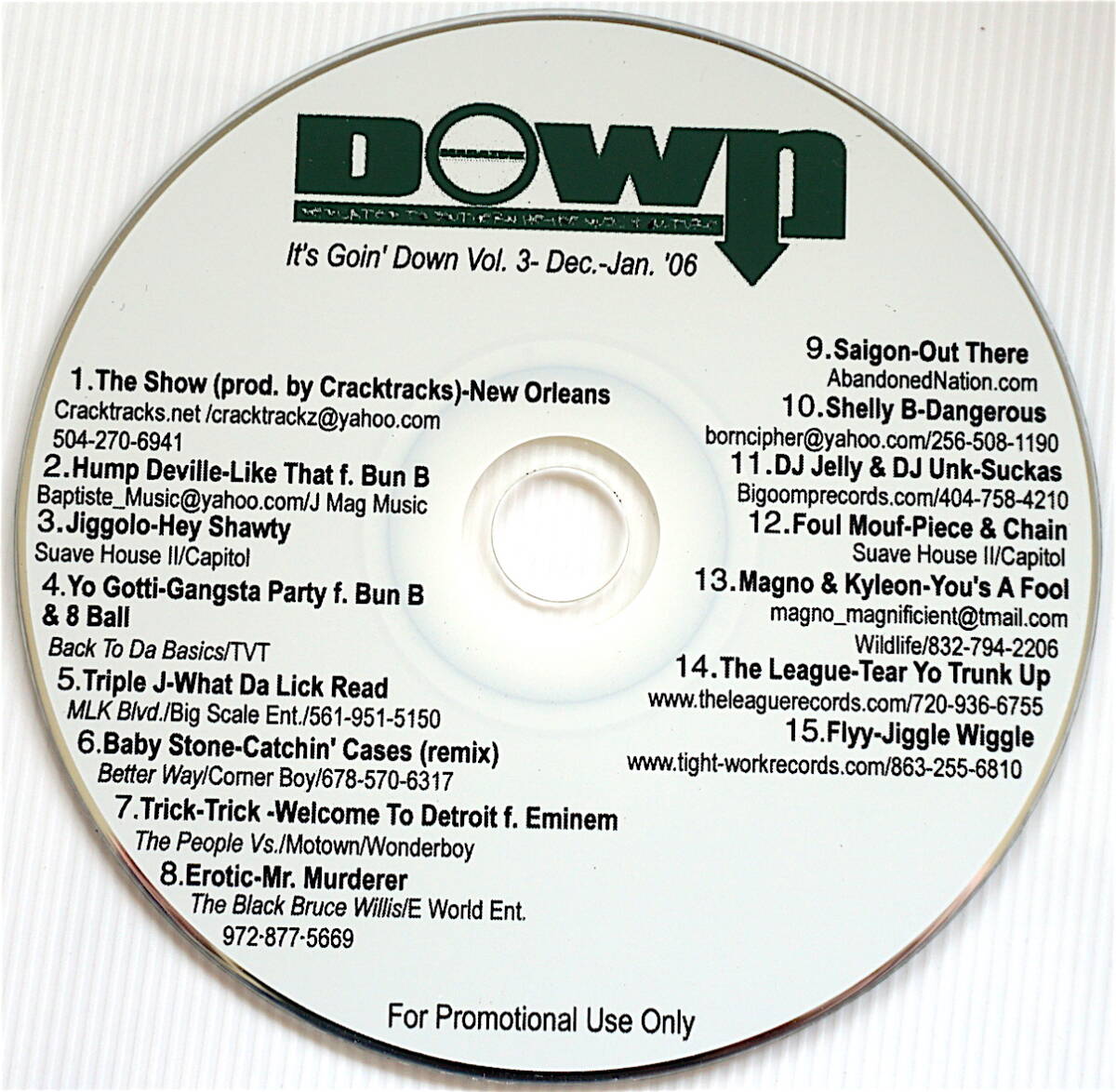 珍★ レア G-RAP・Down Magazine: It's Goin' Down Vol. 3- Dec.-Jan. '08・非売品・サウス系Gコンピ・2008・G-Funk・Gangsta Rap・即決!拍卖