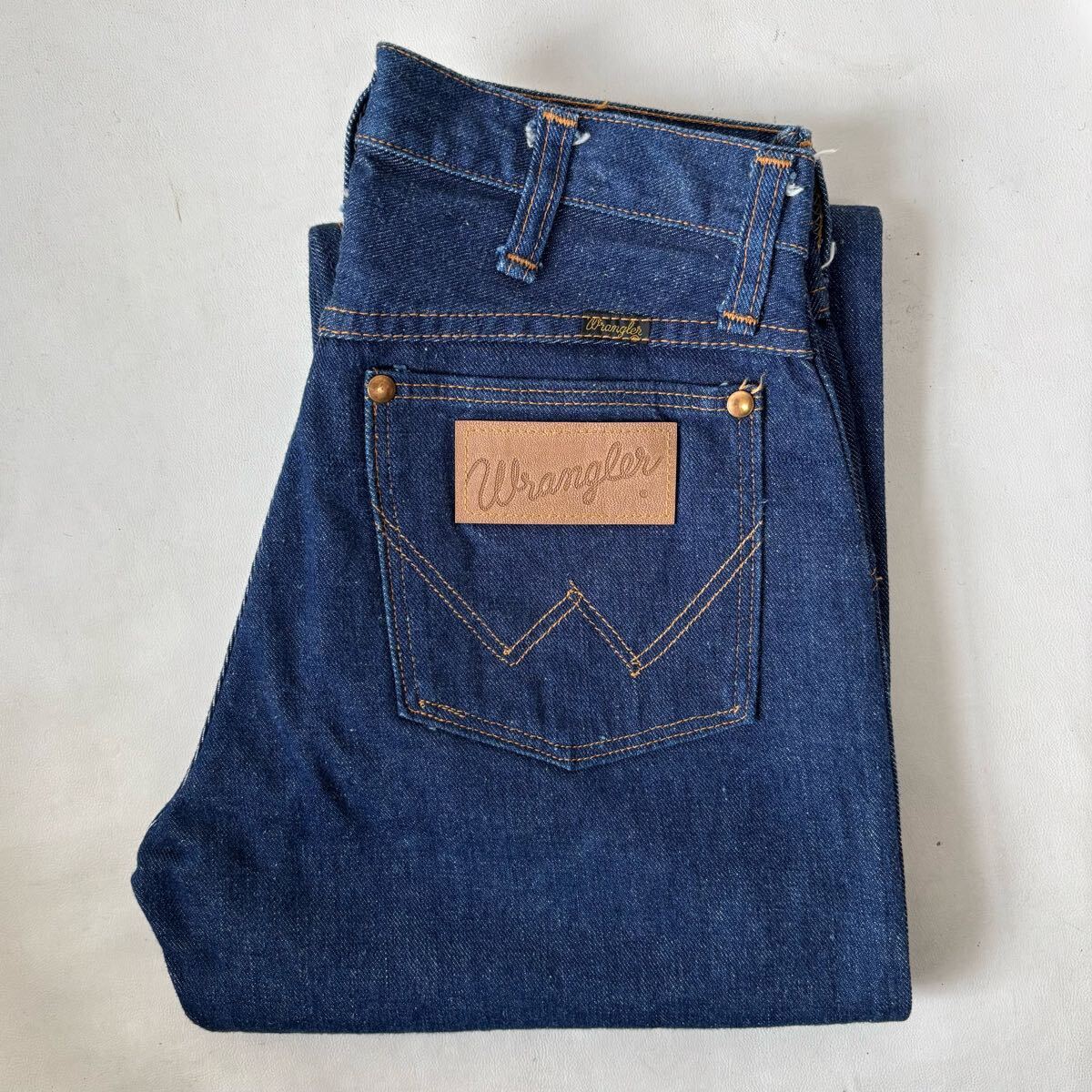 70s Wrangler デニム パンツ 29 ビンテージ ラングラー ストレート 濃紺拍卖