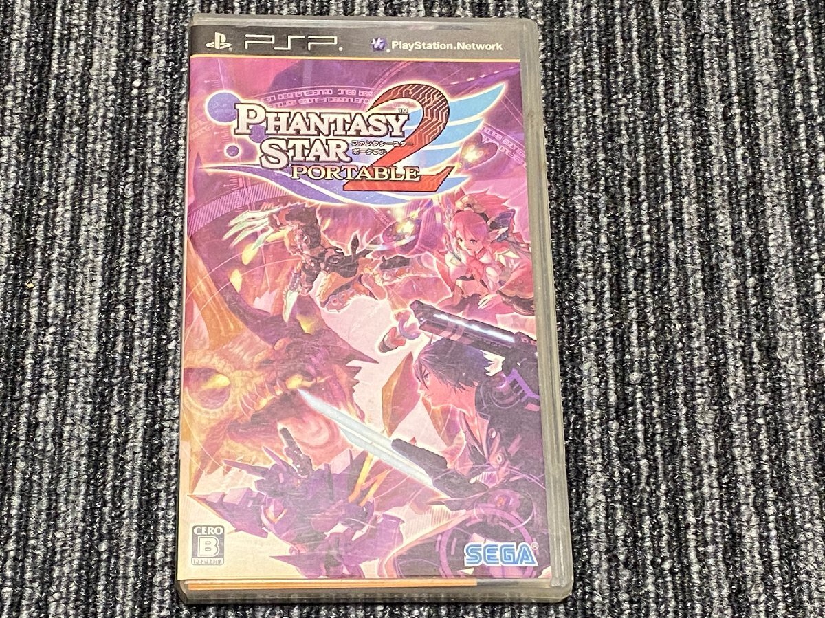 PSP ソフト ファンタシースターポータブル2 ケース付き プレイステーションポータブル拍卖