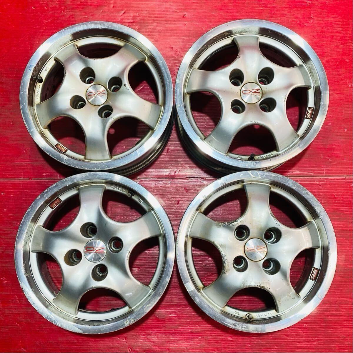 OZ RACING サイズ 14×6J PCD100 H4 OFF +36 ハブ径約69mm 傷汚れあり 4本セット拍卖