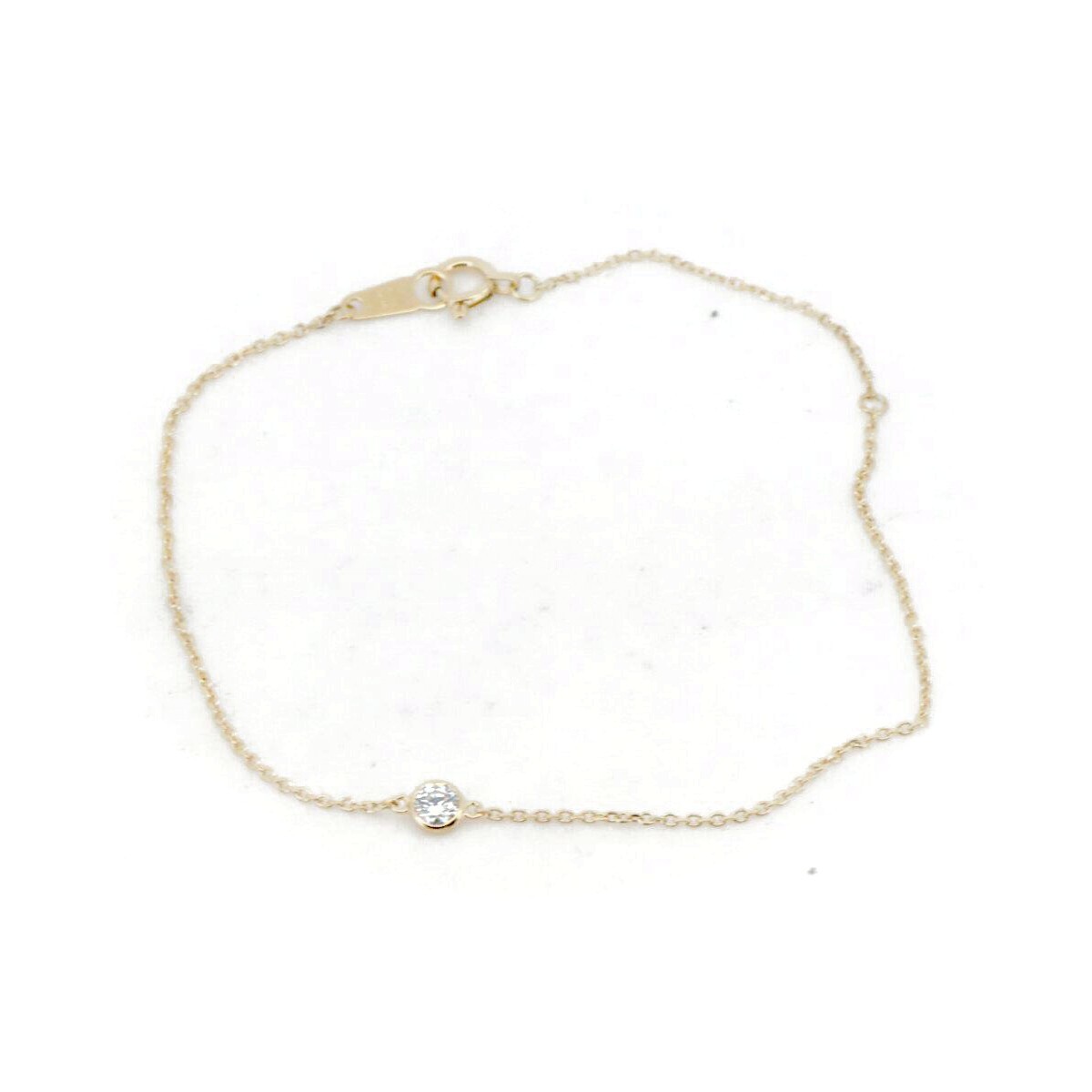 オレフィーチェ ダイヤモンド ブレスレット 0.10ct K18YG(18金 イエローゴールド) 質屋出品拍卖