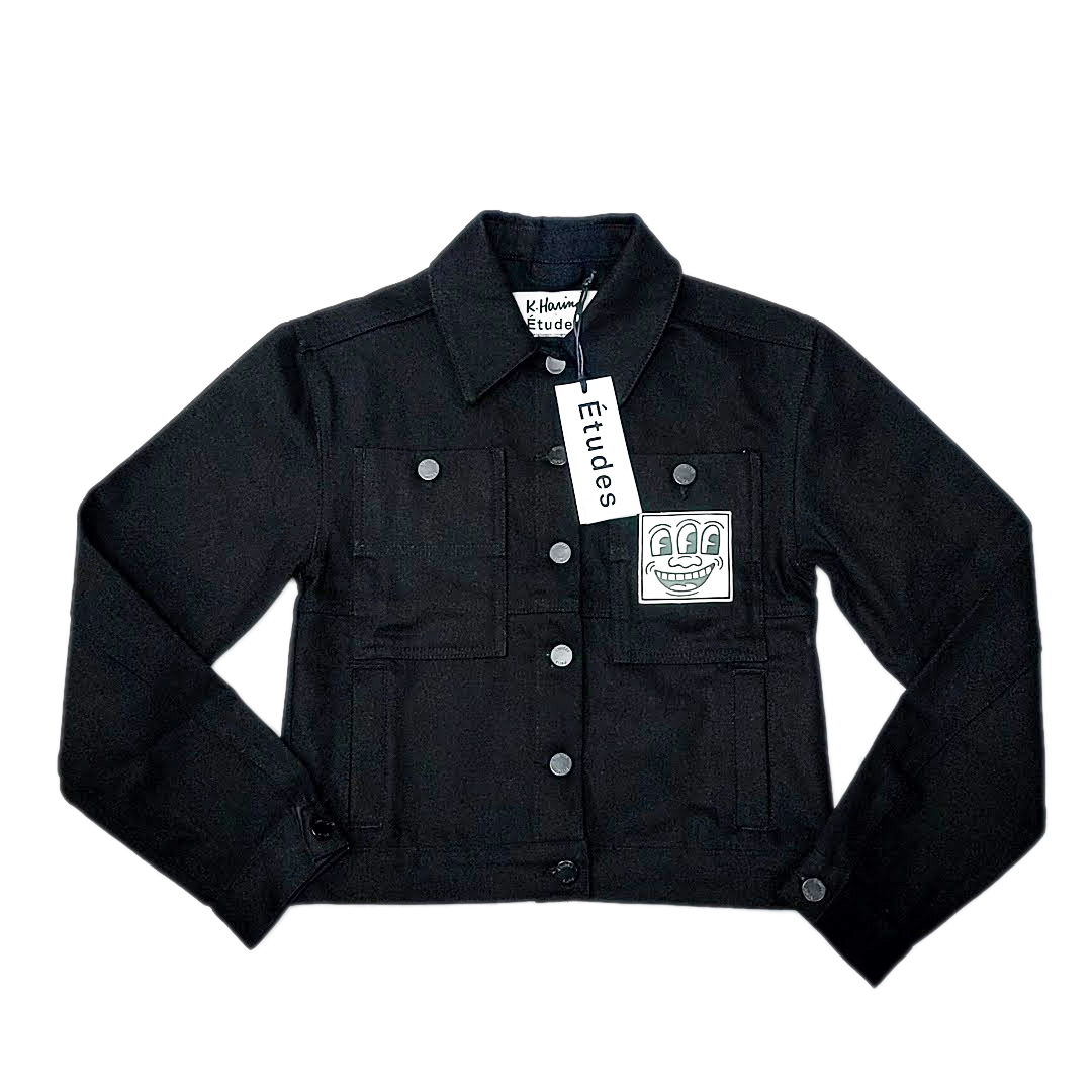 送料無料 新品 未使用 エチュード キースヘリング Etudes K.Haring デニムジャケット ジージャン 36 メンズ拍卖