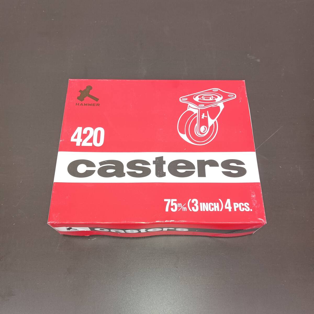 HAMMER casters 425E-R75 ハンマーキャスター 75㎜(3inch)4PCS ※2400010487910拍卖