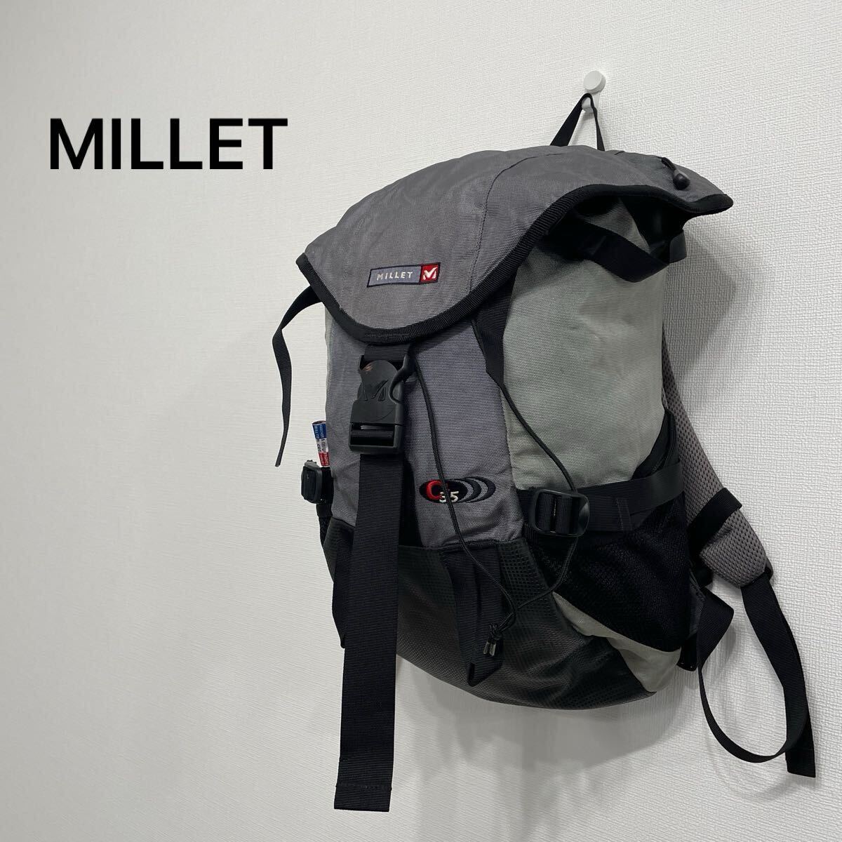 【127】ミレー MILLET 登山 リュック バックパック 黒 グレー アウトドア レディース メンユニセックス拍卖
