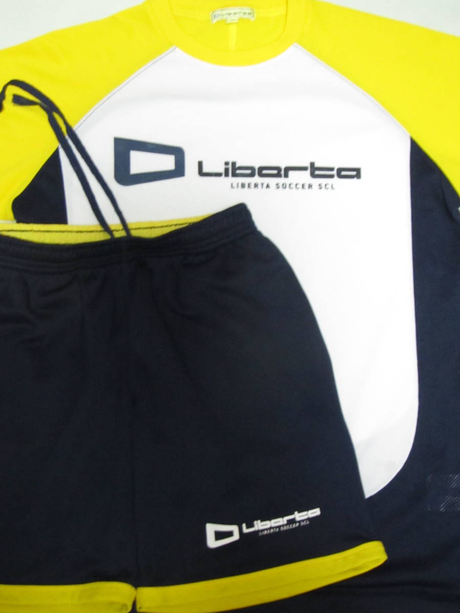 f 2022年購入 最新モデル 中古 Liberta リベルタ サッカースクール 半袖 ユニフォーム ハーフパンツ 上下セット 160cm トレーニングウェア拍卖