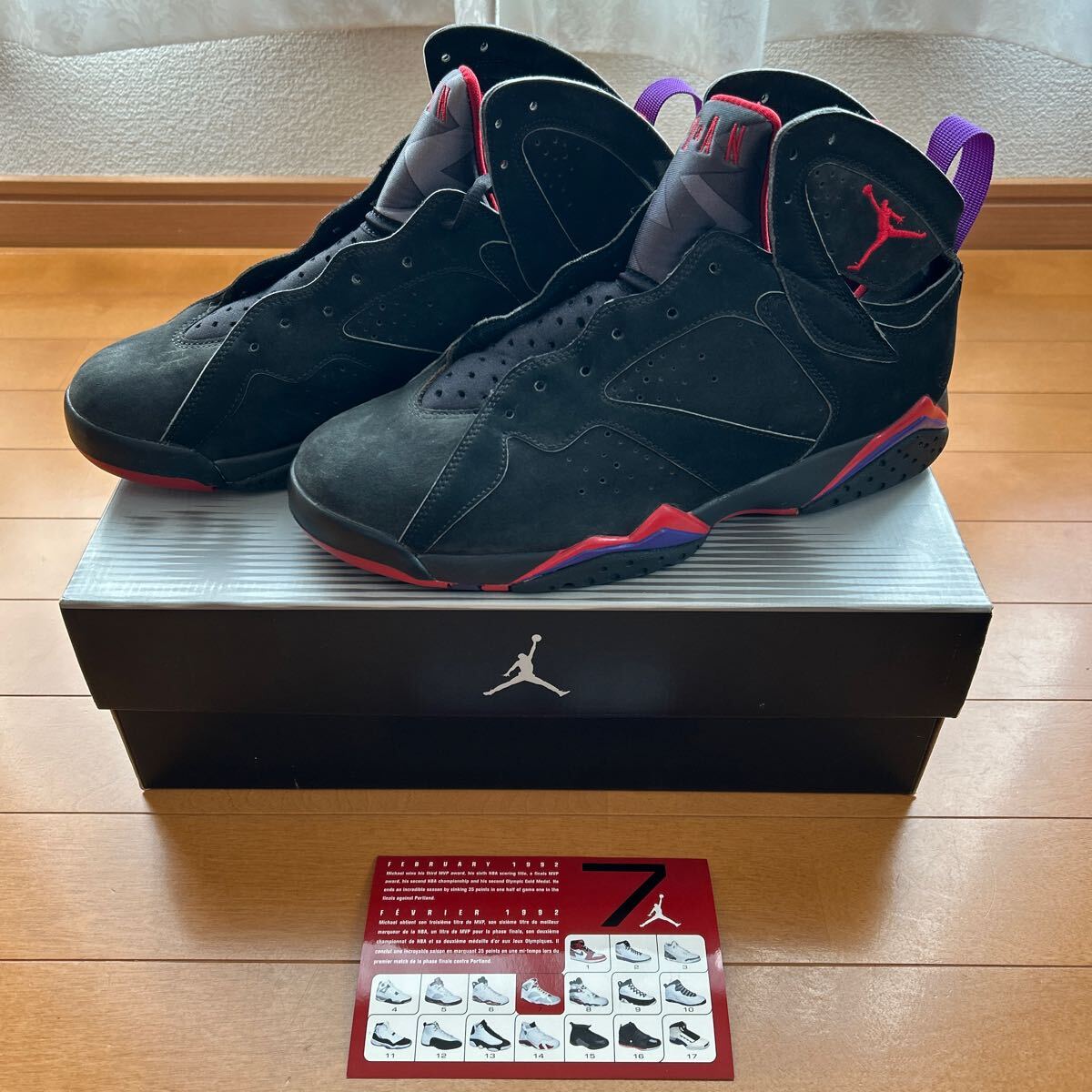 未使用 NIKE AIR JORDAN7 RETRO RAPTER 29cm 304775-006拍卖