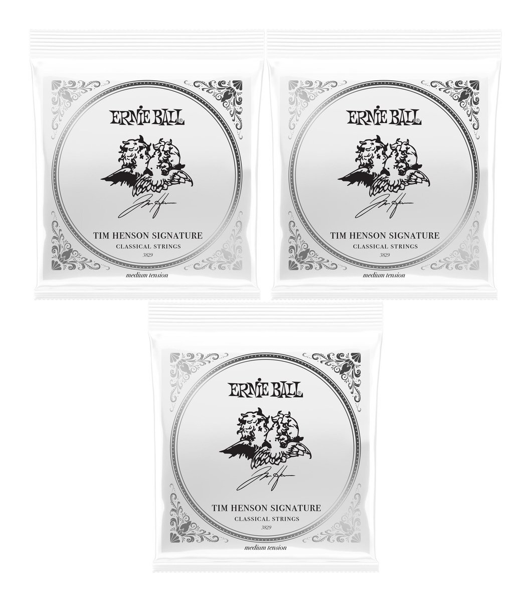 即決◆新品◆送料無料ERNIE BALL 3829/3セットミディアムTim HensonティムヘンソンPolyphiaポリフィアシグネチャークラシック弦/メール便拍卖