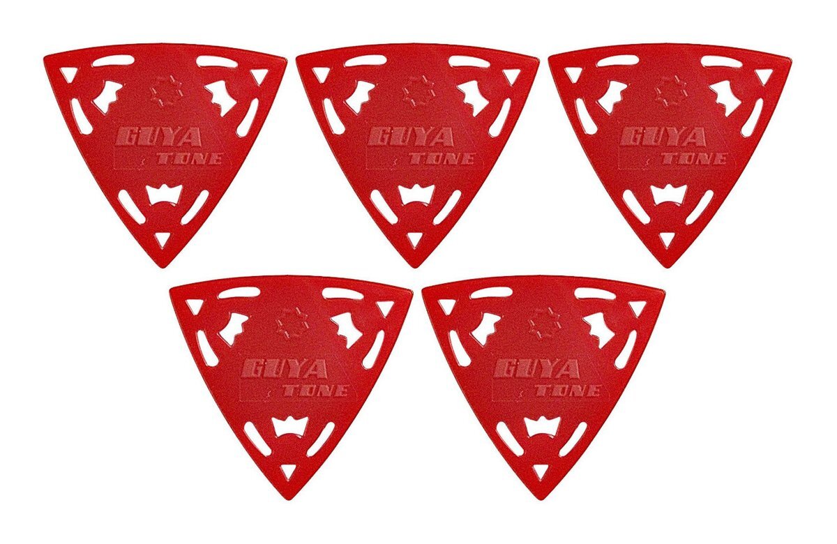 即決◆新品◆送料無料Guyatone ST25PA2/5枚ナイロン素材 シャープトライアングル おにぎり型Crystal Fragment Pick 2/メール便拍卖