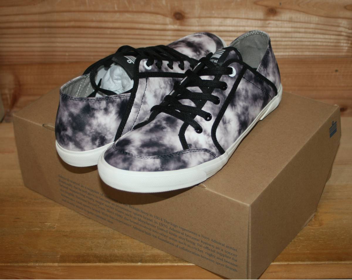 送料無料/新品☆ タイダイデザイン シューレースレス可能 ユニセックス Admiral INOMER ZERO CO (アドミラル)拍卖