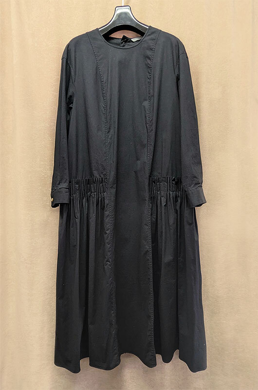 【Theory luxe】■美品■セオリーリュクス*サイドギャザーワンピース*ブラック*サイズ38《送料込み!》拍卖