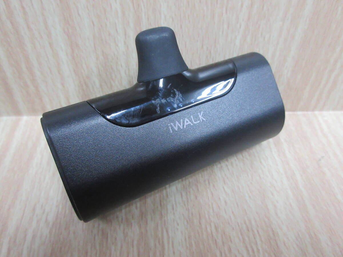 ( く-L-8170 )モバイルバッテリー iWALK DBL4500L 4500mAh iPhone用 コネクター内臓 PSE認証 タイプC USB式充電器 中古 動作確認済み拍卖