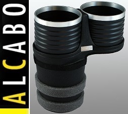 【M’s】トヨタ C-HR (2016y-) ALCABO ドリンクホルダー (ブラック+リング) アルカボ カップホルダー 高級 アルミ AL-T121BS ALT121BS拍卖