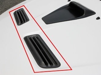 【M's】 ランエボ10 ランエボX エボ10 エボX CZ4A C-WEST ボンネットエアアウトレット LR 未塗装 シーウエスト エアロ パーツ CCZ01A-BAOCF拍卖