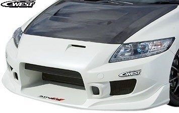 【M's】 ホンダ CR-Z ZF1 ZF2 (2010.2- 2017.1) C-WEST フロントバンパー (フォグ無し) PFRP 未塗装 カスタム バンパー 社外 CZF101A-FB0PF拍卖