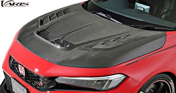 【M’s】 シビック タイプR FL5 前期 (2022y-) VARIS ARISING-1 クーリングボンネット (クリア無) カーボン バリス エアロ パーツ VBHO-110拍卖