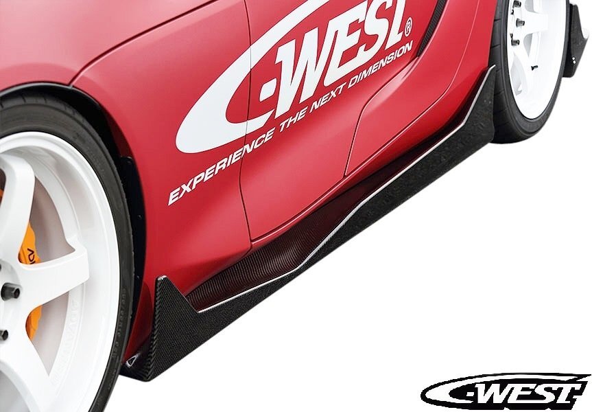 【M's】 GRスープラ DB A90 A91 (2019y-2025y) C-WEST サイドフェンス 左右 CFRP カーボン シーウエスト エアロ パーツ 部品 CDB01A-SFCF拍卖