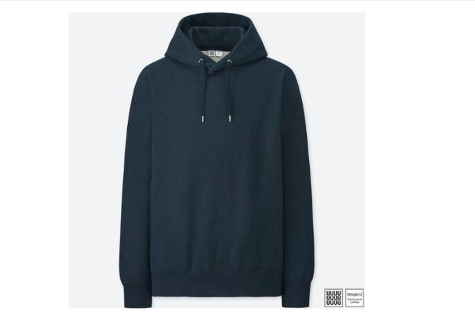 新品 タグ付き UNIQLOU スウェットプルパーカ M 68ブルー ユニクロユー ルメール フーディ プルパーカー ユニクロU ディープブルー 群青拍卖