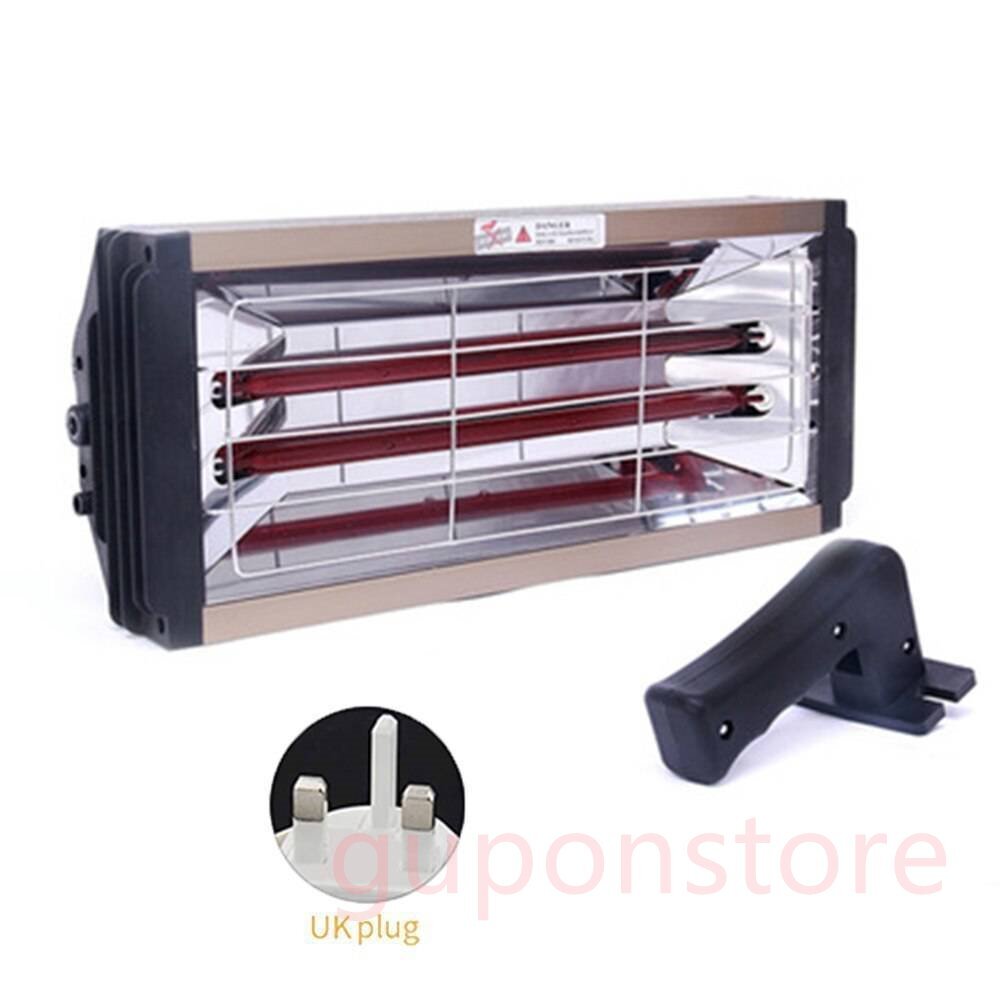 2000 ワットハイパワー赤外線塗装ランプペイント硬化赤外線自動乾燥加熱ランプ光ハンドヘルド自動車修理ツール英国プラグ拍卖