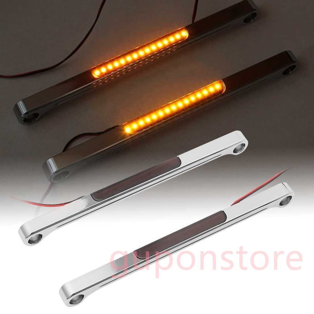 ソフテイル ファットボーイ LEDウィンカー フロントフォーク クローム ハーレー Fat boy 1990-2017 FLSTF CNCアルミ拍卖