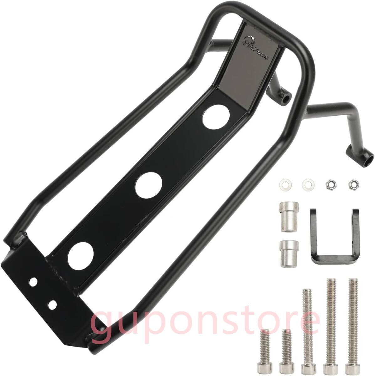 ■新品■ホンダ ST125 ダックス (2021-2023)用 スチール製センターキャリア 推奨負荷5kg (ブラック)【実用性向上!高耐久性!】拍卖