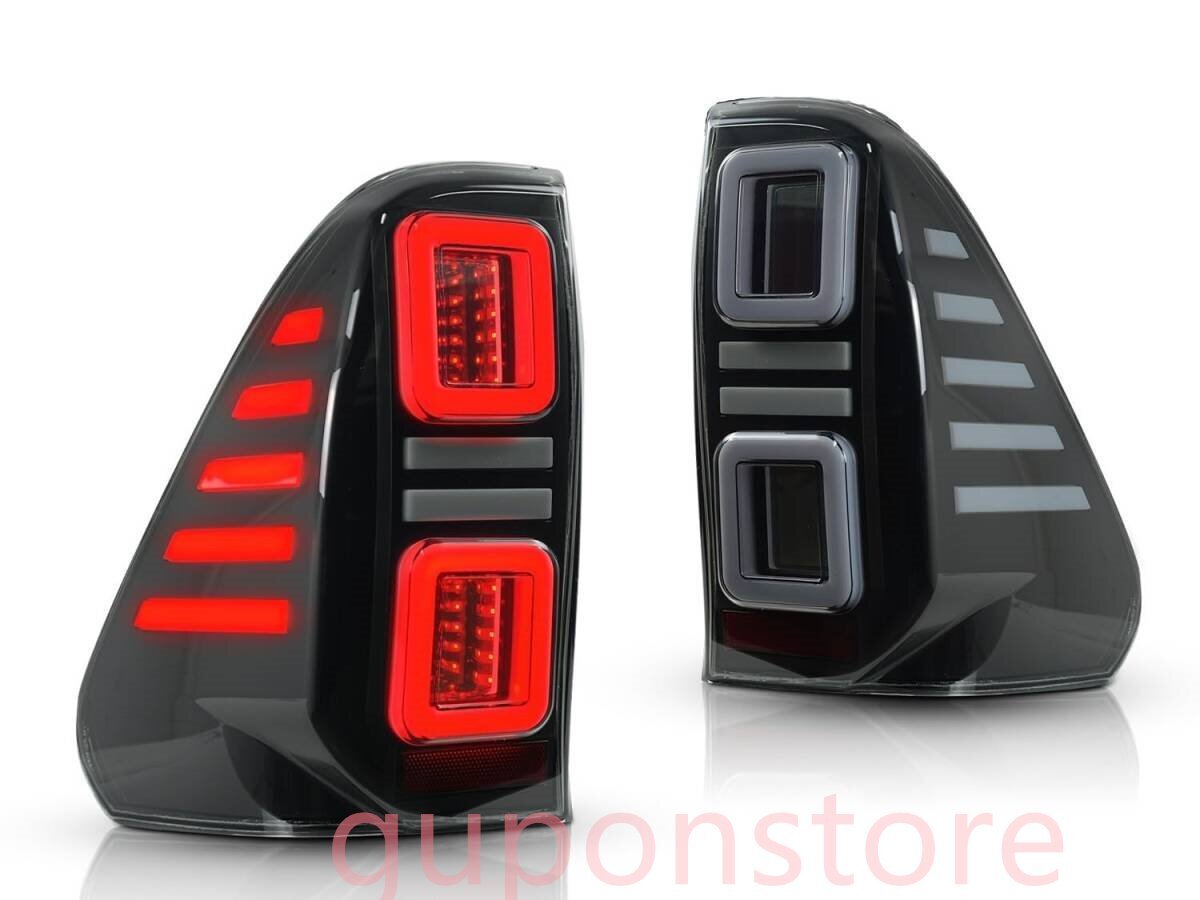 ■新品■トヨタ ハイラックス GUN125 (2017年9月~)用 LEDテールランプ (スモーク) 【流れるウインカー オープニングセレモニー搭載】拍卖