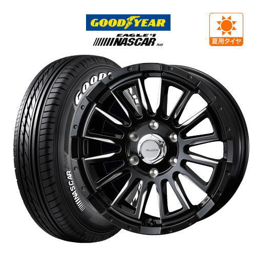 200系 ハイエース ホイール 4本 ウェッズ マッコイズ RV-5 グッドイヤー NASCAR PLUS (ナスカープラス) 215/60R17拍卖