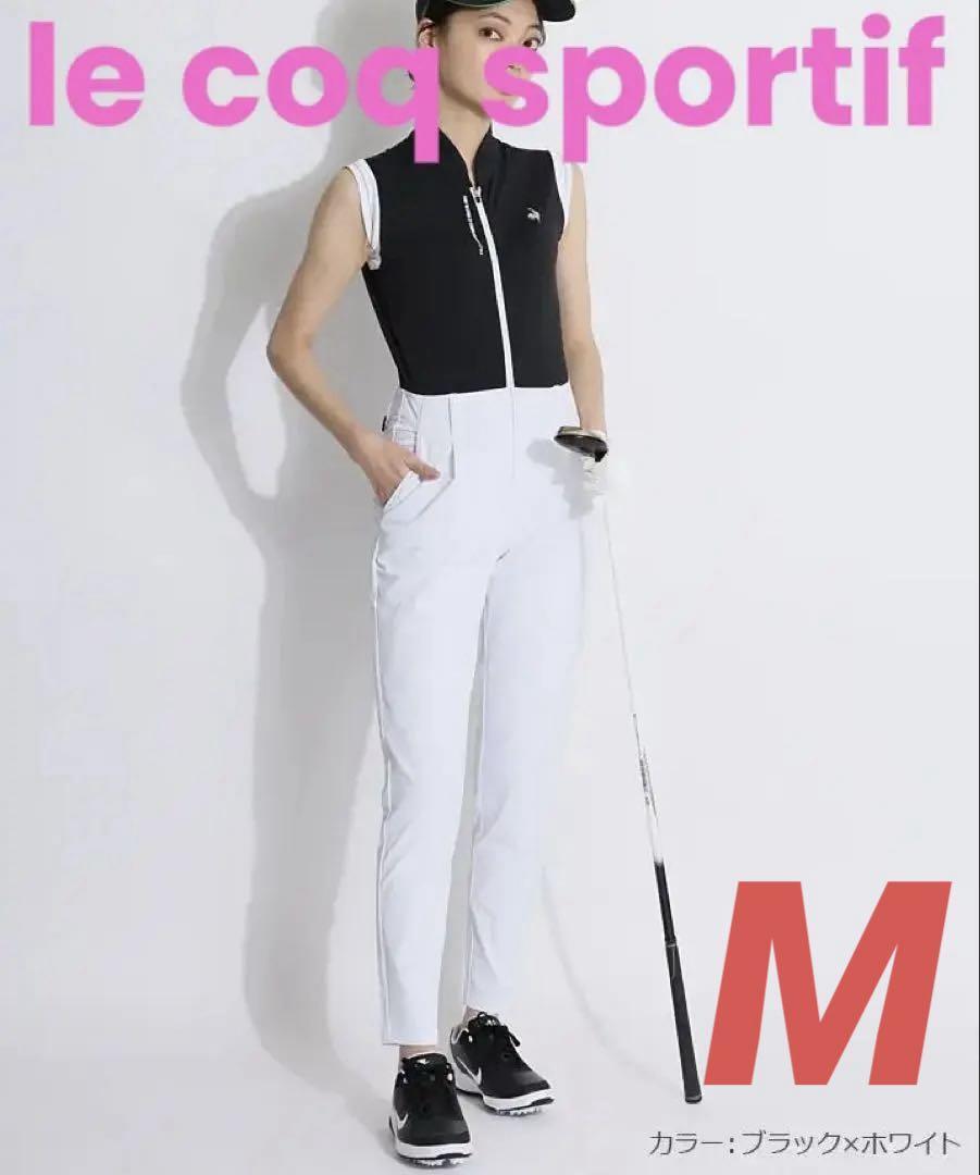 ルコックスポルティフ ゴルフ ノースリーブ オールインワン M 定価23100円★新品 送料無料★QGWVJJ11 ウェア シャツ パンツ 5624482拍卖