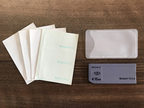 SONY ソニー 純正 IC記録メディア メモリースティック 16MB MSA-16A ソフトケース付 インデックス ラベル シール付 日本製 MEMORY STICK拍卖