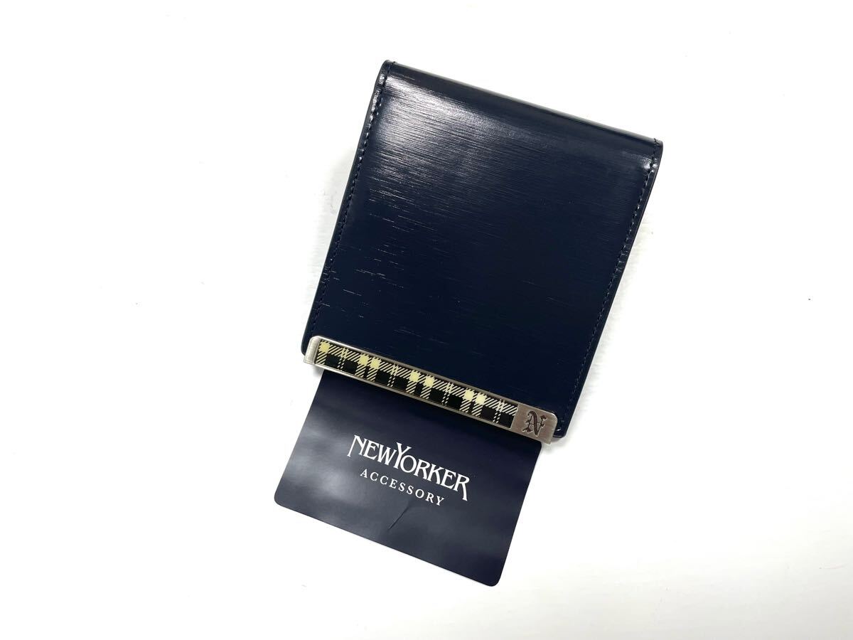 新品 ニューヨーカー 小銭入れ付き財布 ヘアライン 37230/412AF拍卖
