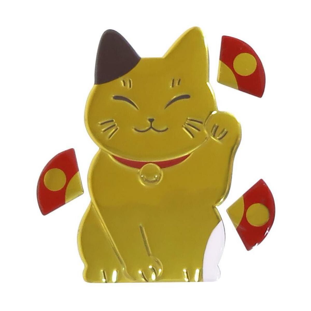 ME117 エンブレムステッカー ゴールド 招き猫 新品未使用拍卖