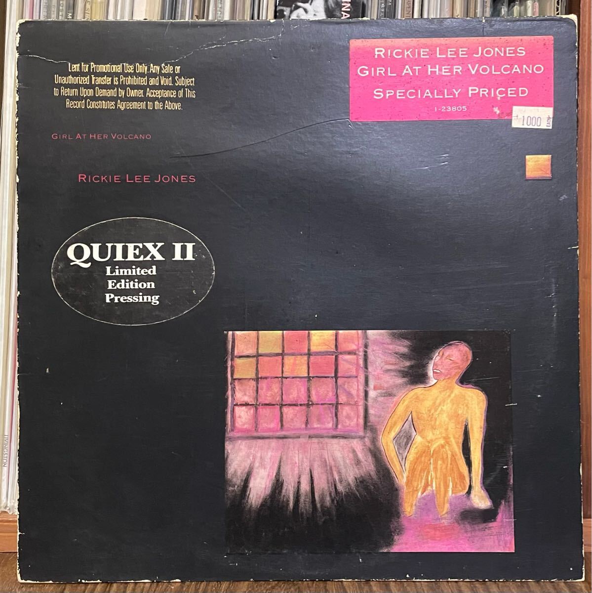 送料込みUS盤/10inch/WARNER BROS. 1-23805/Rickie Lee Jones / Girl At Her Volcano/プロモ盤・QUIEX IIステッカー有り/手書きSLM刻印有り拍卖