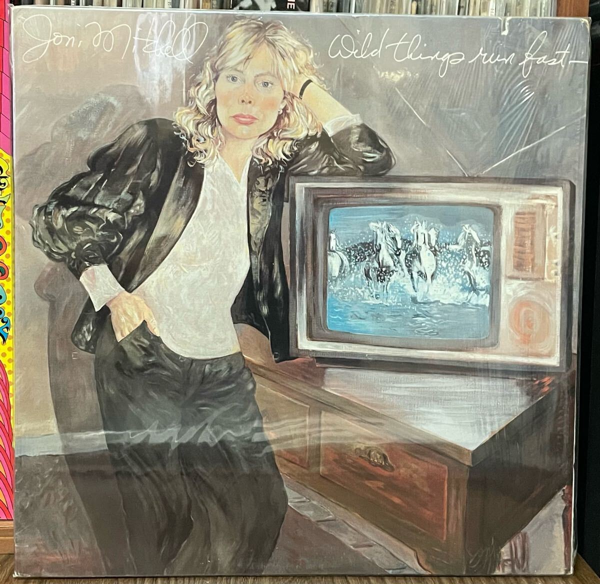 送料込みUS盤オリジナル/GEFFEN RECORDSGHS 2019 JONI MITCHELL/WILD THINGS RUN FAST/マト1-SH4 2-SH1/SLM刻印(Sheffield Lab Matrix)あり拍卖