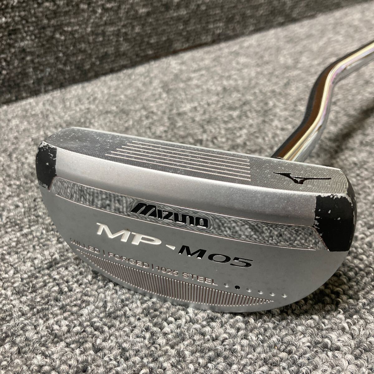 ★中古ミズノ MP-M05パター マレットタイプ 34インチ 純正グリップ装着拍卖