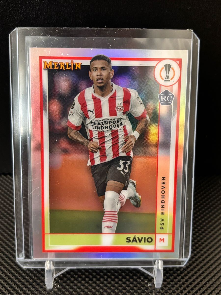 2022-23 Topps Merlin Refractor Savio サヴィオ RC ルーキー PSV マンチェスターシティ拍卖