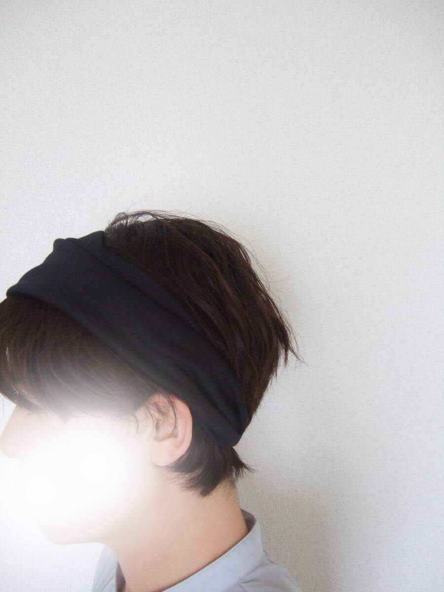 即決★ハンドメイド 光沢感が美しい ゆるっとニットのゆるターバン**冠婚葬祭やお仕事にも大きめターバン ヘアバンド ヘアアクセサリー拍卖