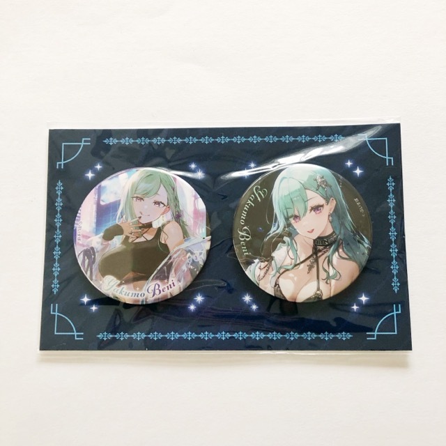 ぶいすぽっ! 八雲べに 2周年記念 ステッカー&缶バッジセット【I1241-007】145拍卖