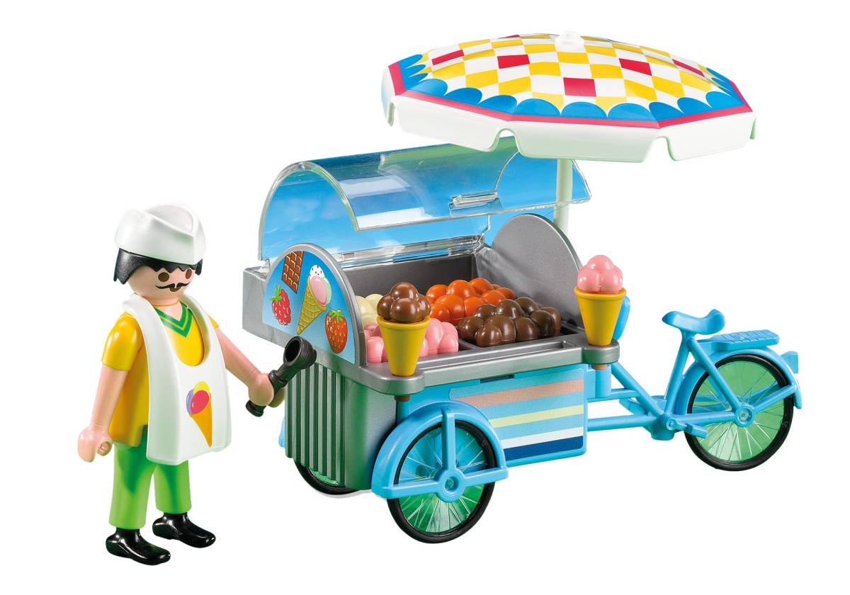 即決!新品 PLAYMOBIL プレイモービル 7492 アイスクリーム屋さん拍卖