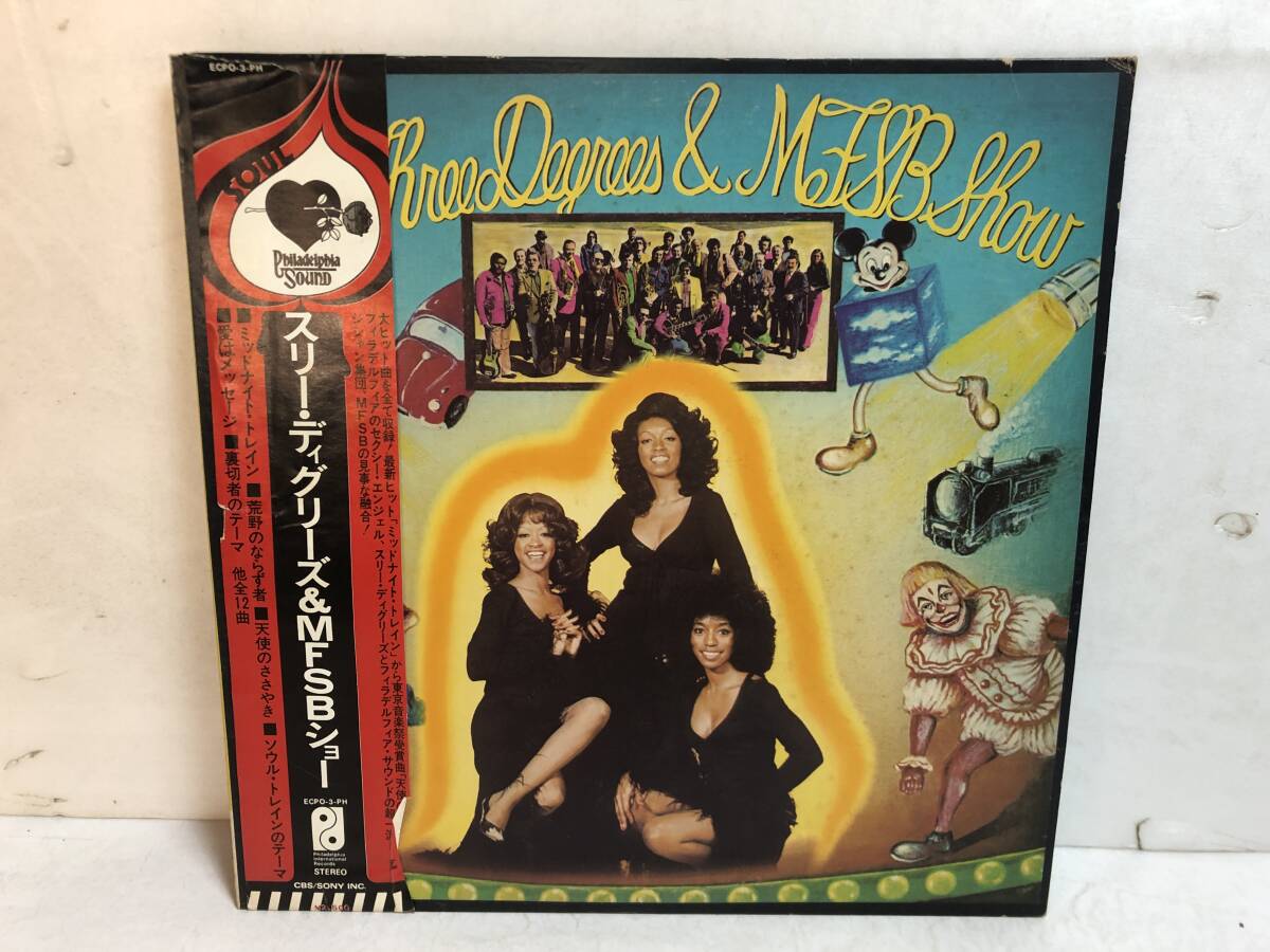50314S 帯付12inch LP★スリー・ディグリーズ/THE THREE DEGREES & MFSB SHOW★ECPO-3-PH拍卖